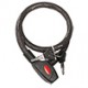 CABLE CANDADO FLEXIBLE LLAVE PLANA 80CM